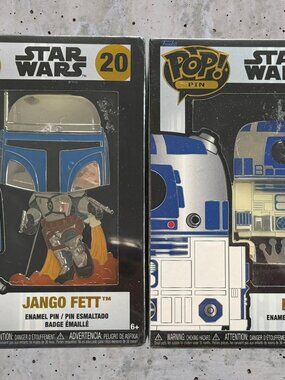 Funko Pop! Pins Star Wars Jango Fett #20 & R2-D2 #21 (JH-004)